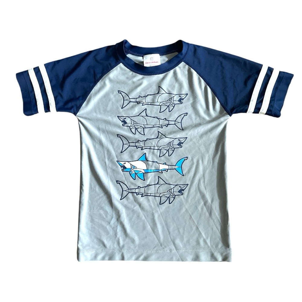 Hanna Andersson Youth boy’s size 130 medium shark outfit lot 4 pieces mix/match - Picture 8 of 11
